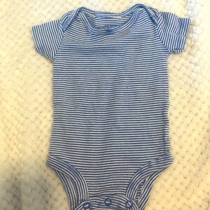Carters Newborn Blue and White Stripe